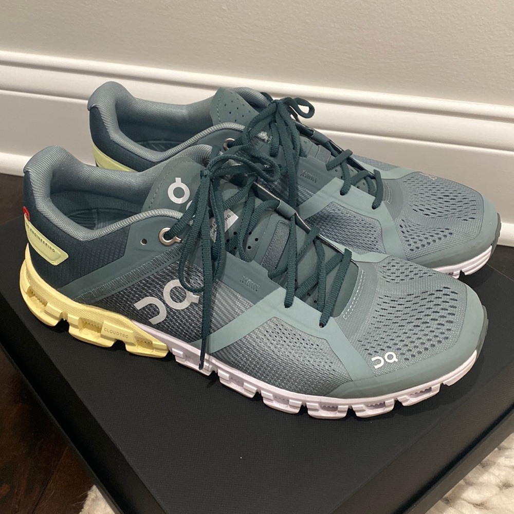ON Cloudflow - like new 8.5 shoe (sea / limelight)